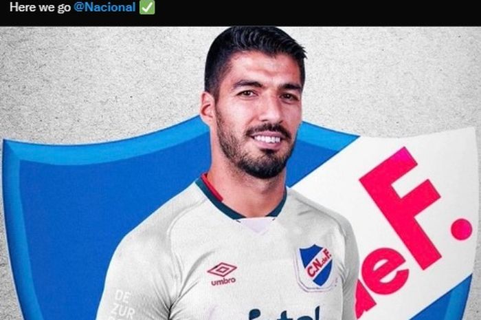 Luis Suarez resmi bergabung dengan Nacional.