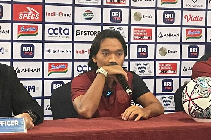 Pemain Persis Solo, Taufik, memberikan keterangan jelang lawan Persija Jakarta.