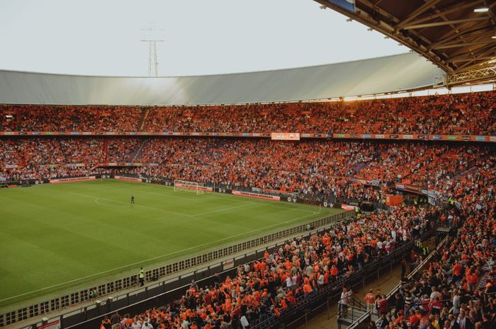 Suasana pertandingan timnas Belanda