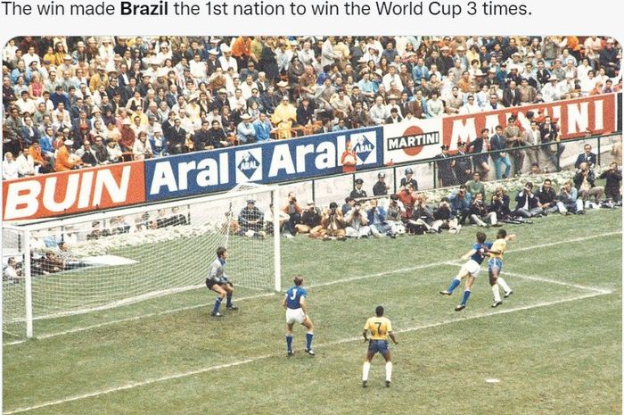 Pada ajang Piala Dunia 1970 di Meksiko, ada tiga hal yang baru pertama kali digunakan.