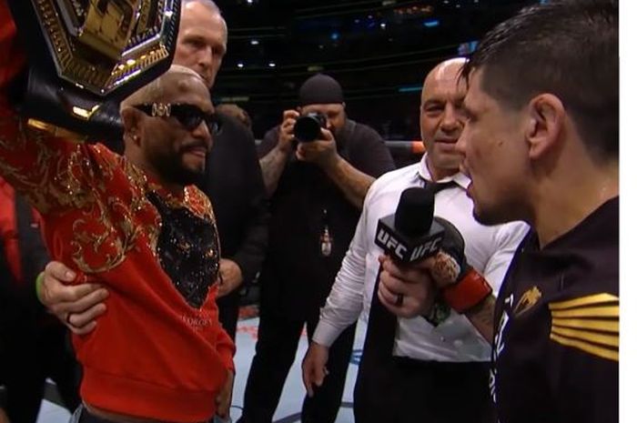 Deiveson Figueiredo dan Brandon Moreno yang saling respek setelah UFC 277.