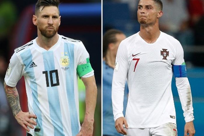 Lionel Messi (kiri) dan Cristiano Ronaldo bersiap menjalani Piala Dunia terakhirnya di Qatar 2022.
