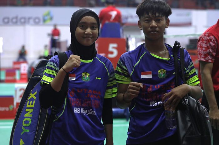 Pasangan ganda campuran Muh. Abil Syaikhul Islami/Nurhikmah Khaerunnisa Ismail pada Piala Presiden 2022