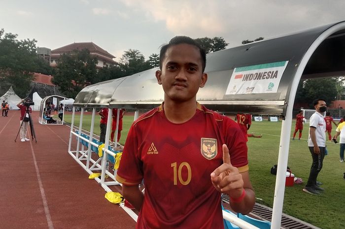 Kapten timnas sepakbola CP Indonesia, Yahya Hernanda, seusai laga semifinal kontra Kamboja di Stadion UNS, Rabu (3/8/2022).