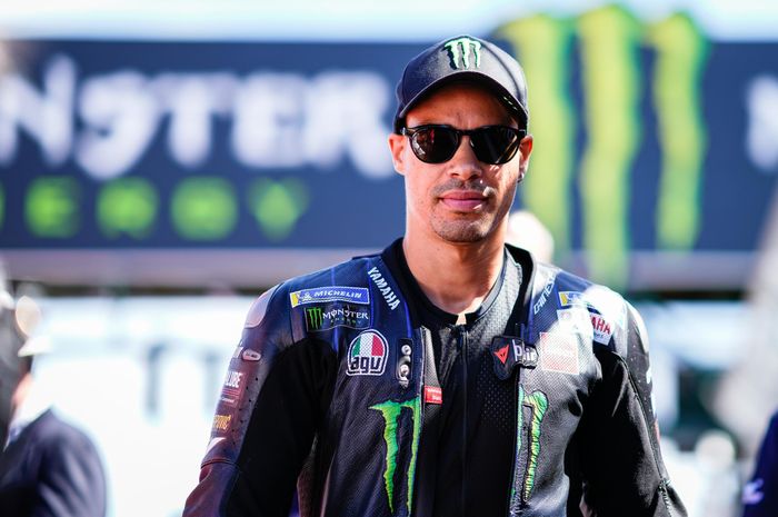 Pembalap Monster Energy Yamaha, Franco Morbidelli, selama rangkaian acara MotoGP Inggris 2022 di Sirkuit Silverstone, 5-7 Agustus 2022.