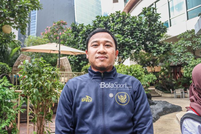 Ketua PSAI (Perkumpulan Sepak Bola Amputasi Indonesia), Yudhi Yahya, saat ditemui awak media di Ayana Midplaza, Senayan, Jakarta, 10 Agustus 2022.