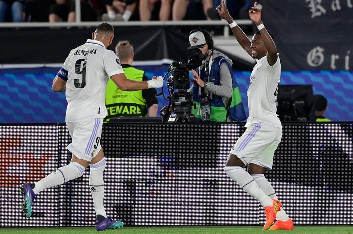 Seusai laga Piala Super Eropa, Real Madrid vs Eintracht Frankfurt, Carlo Ancelotti yakin Karim Benzema raih gelar Ballon d'Or 2022.