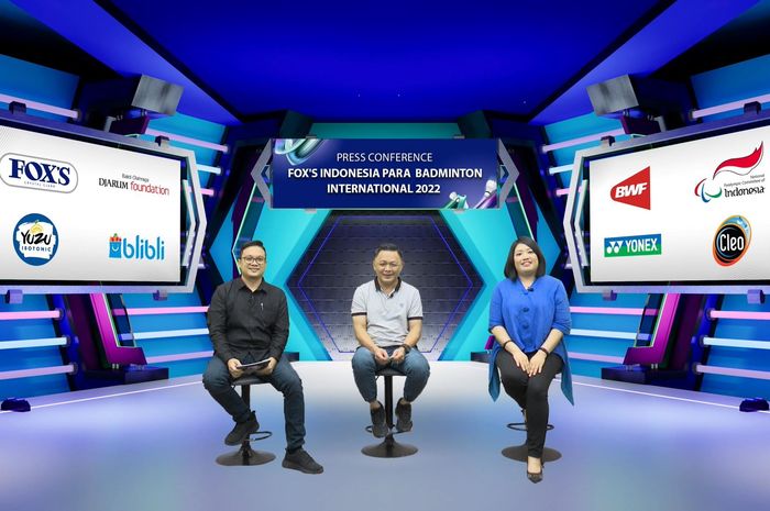 Group Brand Head PT Savoria Kreasi Rasa, Vanessa Ingrid Pamela dalam konferensi pers Indonesia Para Badminton International, Kamis (11/8/2022).