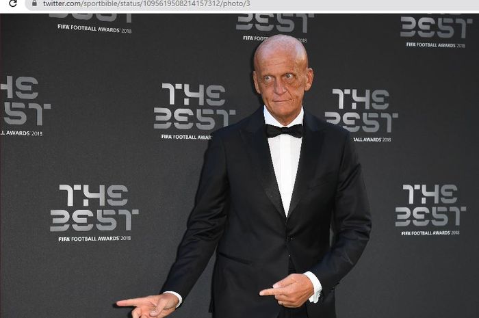 Wasit legendaris asal Italia, Pierluigi Collina.