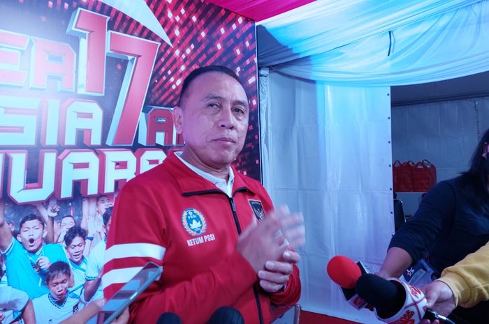 Ketua Umum PSSI, Mochamad Iriawan saat ditemui awak media di kawasan Daan Mogot, Jakarta Barat, Rabu (17/8/2022).
