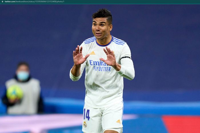  Jika gabung Manchester United, Casemiro bisa jadi pemain dengan bayaran tertinggi keempat di Liga Inggris.