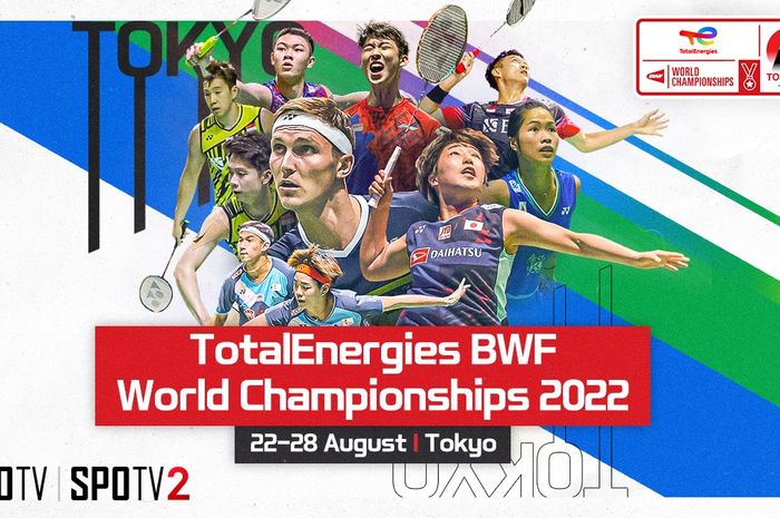 Kejuaraan Dunia 2022 di Tokyo Metropolitan Gymnasium, 22-28 Agustus.