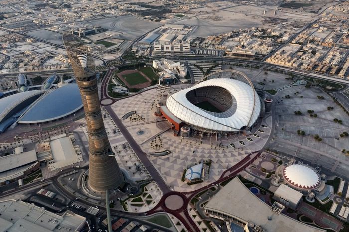 Khalifa International Stadium bakal menjadi salah satu venue bertanding di Piala Dunia 2022.