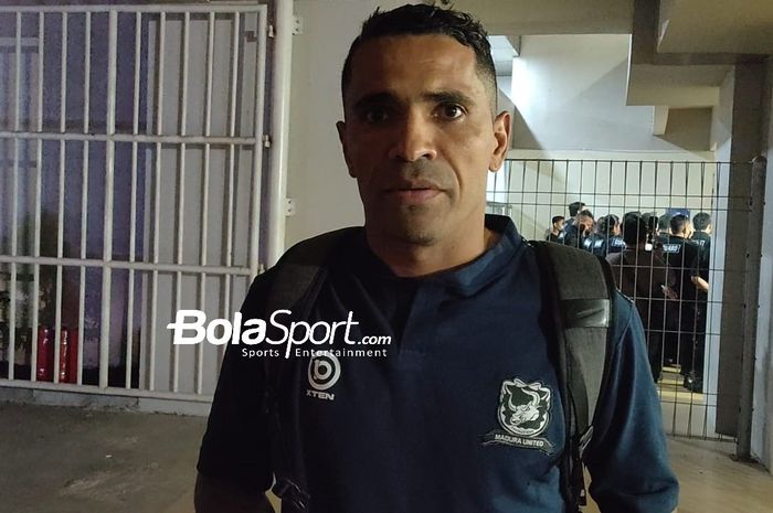 Striker naturalisasi Madura United, Beto Goncalves mengklarifikasi aksi kerasnya soal wasit pada laga kontra Persis Solo, pada Selasa (23/8/2022).