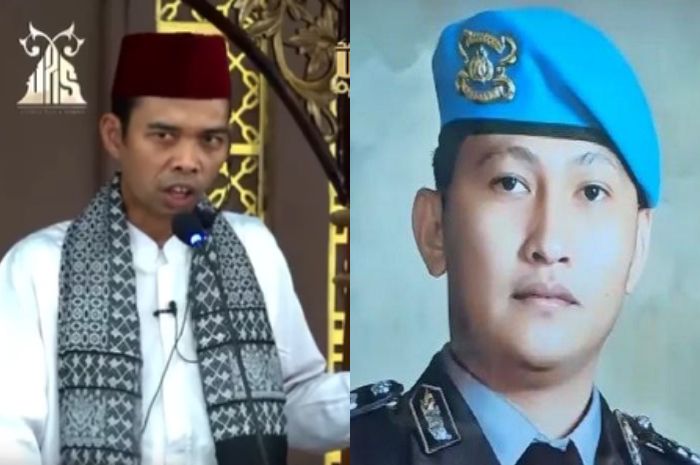 Kolase Foto Ustaz Abdul Somad dan Brigadir J.
