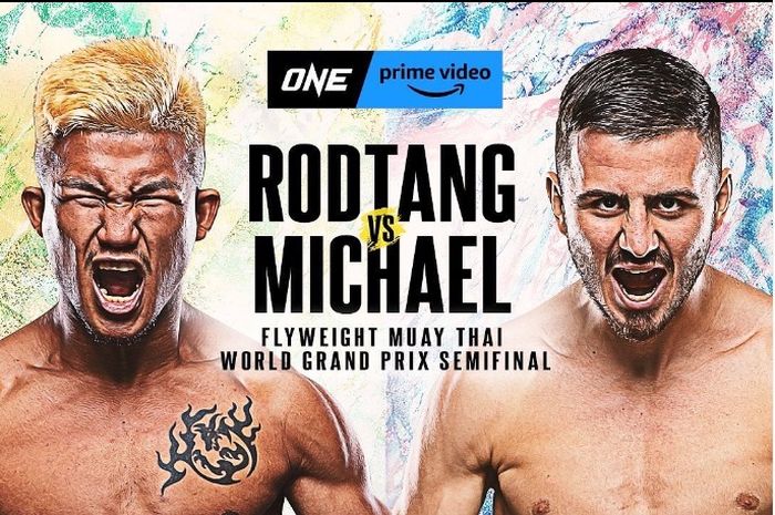 Rodtang Jitmuangnon menghadapi Savvas Michael di semifinal Grand Prix Kelas Terbang Muay Thai dalam ajang ONE Fight Night 1, Sabtu (27/8/2022).