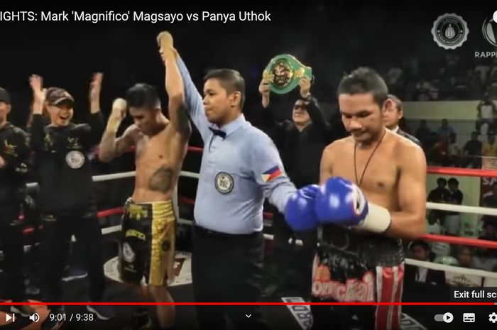 Mark Magsayo dipastikan menang atas Panya Uthok dalam duel tinju yang berlangsung pada 29 Agustus 2019.
