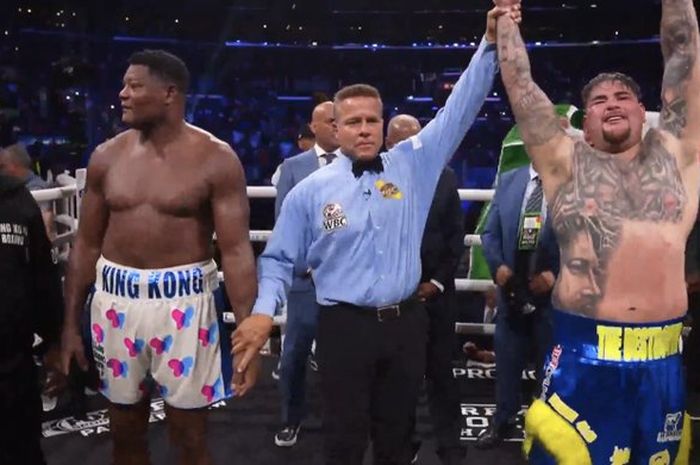 Andy Ruiz Jr menangi duel tinju kelas berat kontra Luiz Ortiz, Minggu (4/9/2022) di California, Amerika Serikat.