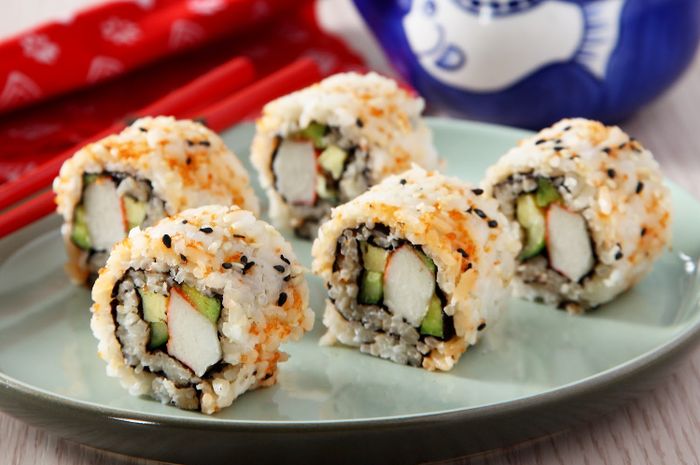Ilustrasi california roll.