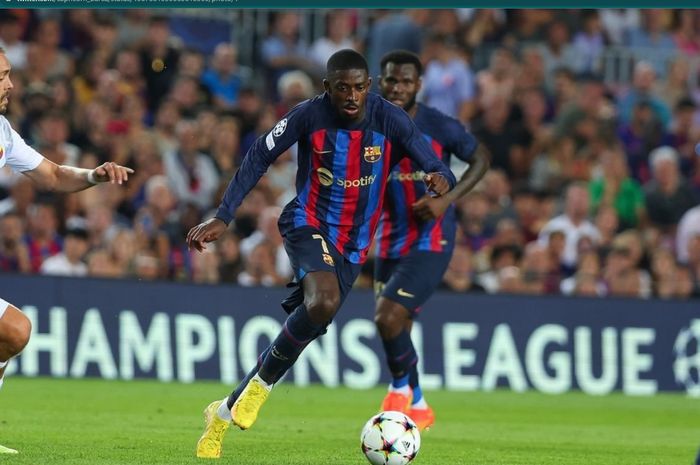 Ousmane Dembele kembali unjuk gigi saat Barcelona membantai Victoria Plzen dengan skor 5-1 pada matchday pertama Liga Champions 2022-2023.