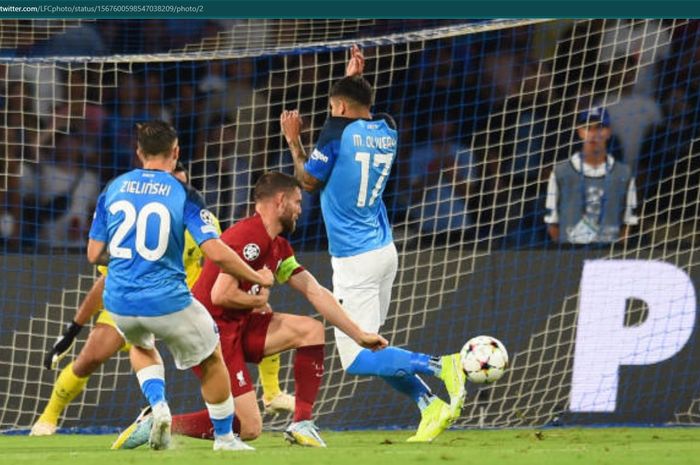 Liverpool dibuat babak belur oleh Napoli dengan kekalahan 1-4 pada matchday pertama Grup A Liga Champions 2022-2023.