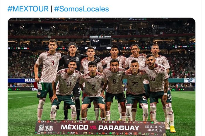Seragam kedua tim Meksiko untuk Piala Dunia 2022