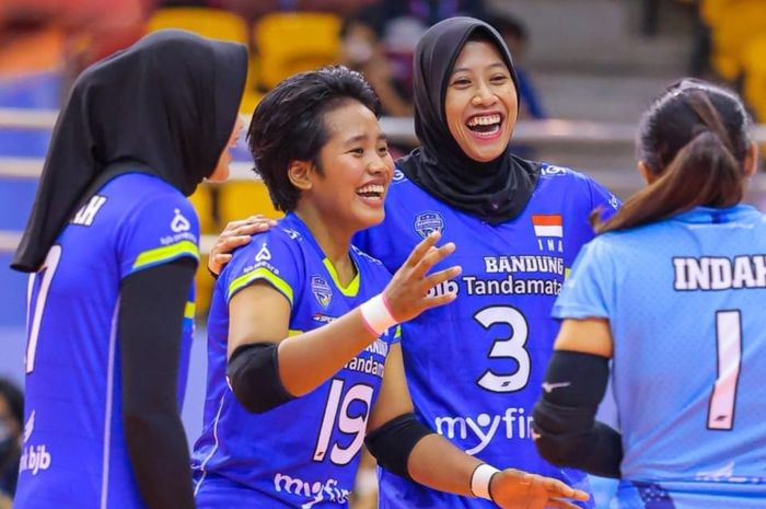 Timnas bola voli putri Indonesia harus mengakui keunggulan Thailand pada pertandingan kedua Turnamen Invitasi Grand Prix Asean di Nakhon Rachasima, Thailand, 10 September 2022.
