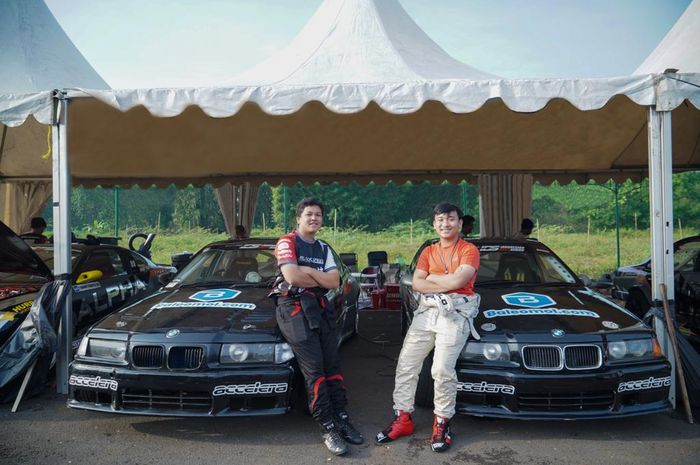 Pembalap Black Racing Team yang berpartisipasi pada Kejuaraan Nasional Indonesian Drift Series 2022 