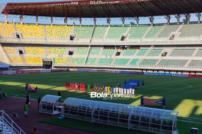 Hong Kong Vs Timor Leste dalam laga terakhir grup F Kualifikasi Piala Asia U-20 2023 di Stadion Gelora Bung Tomo, Minggu (18/9/2022).