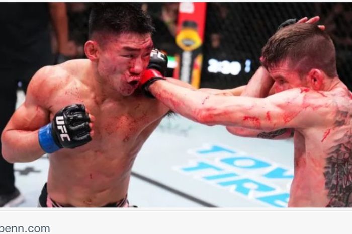 Pertarungan Song Yadong melawan Cory Sandhagen di UFC Vegas 60, Minggu (18/9/2022) WIB.