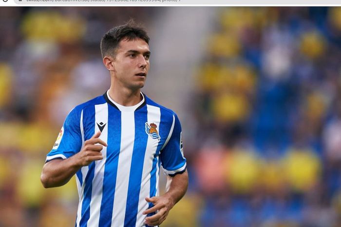 Gelandang Real Sociedad, Martin Zubimendi.