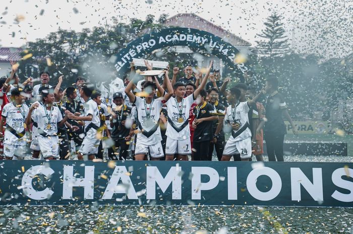 Dewa United sukses menjadi juara Liga 1 EPA U-14 2022 usai menumbangkan Persis Solo