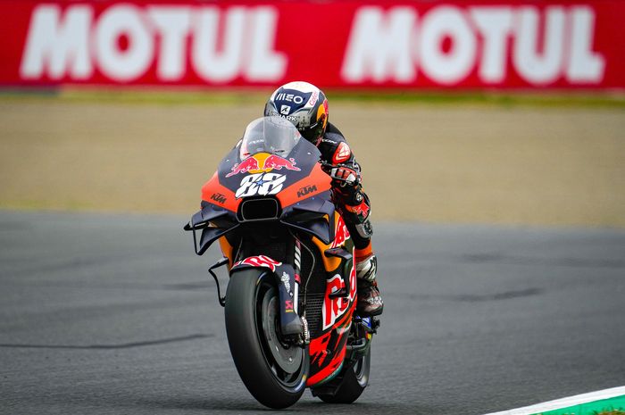 Pembalap Red Bull KTM, Miguel Oliveira pada MotoGP Jepang 2022