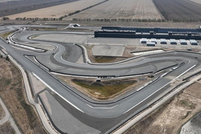 MotoGP Kazakhstan menjadi balapan baru untuk musim 2023. Tampak dalam gambar Sirkuit Internasional Sokol yang akan menjadi arena.