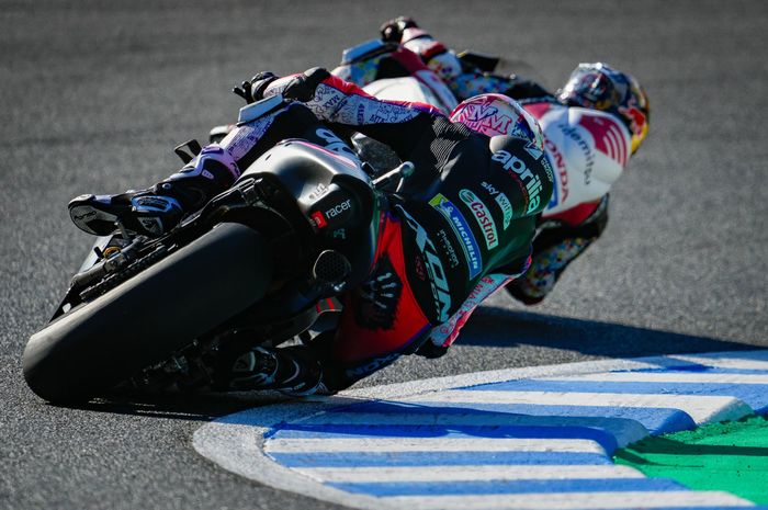 Pembalap Aprilia Racing, Aleix Espargaro pada MotoGP Jepang 2022, Minggu (25/9/2022)