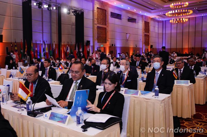 Acara Welcome Dinner OCA General Assembly ke-41 yang berlangsung di Kamboja, Selasa (4/10/2022).
