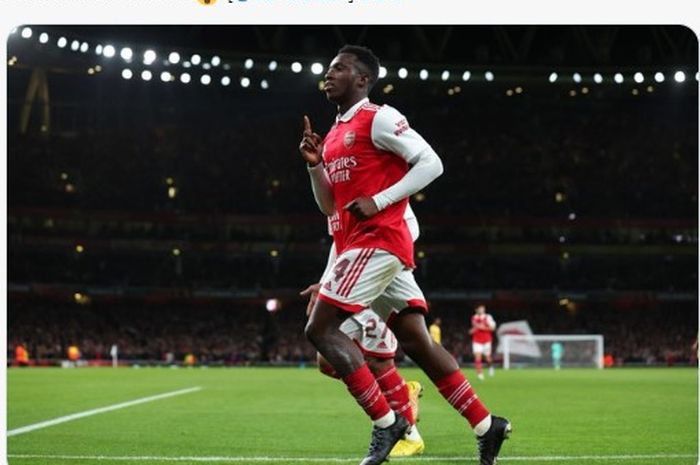 Pemain Arsenal, Eddie Nketiah.