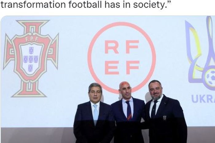 Presiden Federasi Sepak Bola Spanyol (RFEF), Luis Rubiales, dituntut minta maaf setelah pesan berisi hinaan ke 3 klub bocor.