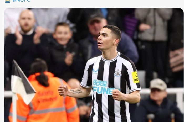 Pemain Newcastle United, Miguel Almiron.