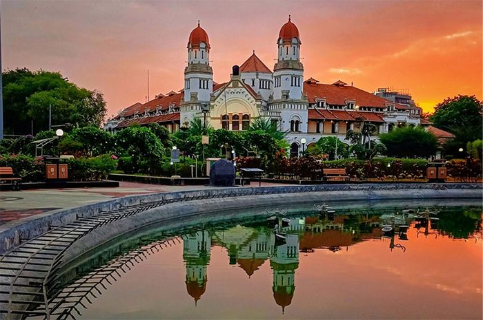 Lawang Sewu menjadi salah satu bangunan Ikonik di Kota Semarang, Jawa Tengah.
