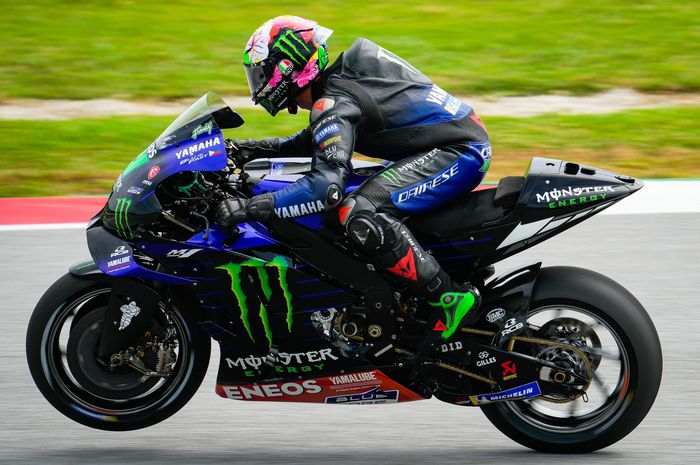  Pembalap Monster Energy Yamaha, Franco Morbidelli di sesi latihan bebas hari Sabtu (22/10/2022) pada MotoGP Malaysia 2022