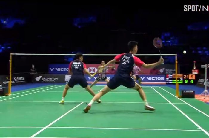 Ganda campuran China racikan baru, Feng Yan Zhe/Huang Dong Ping berhasil melaju ke final Denmark Open 2022 setelah memetik kemenangan di semifinal, Sabtu (22/10/2022)