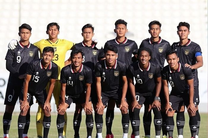 Skuad timnas U-20 Indonesia saat menghadapi Timnas U-20 Turki, Rabu (26/10/2022).