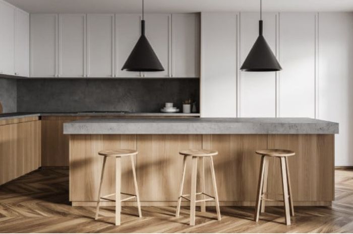 10 Foto Bar Stool Cantik Bikin Desain Dapur Mungil Kian Aesthetic ...