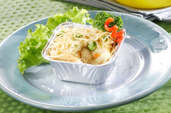 Hidangan skutel roti tawar.