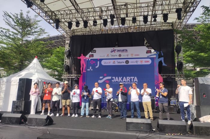 Jakarta Sports Week resmi dibuka di Plaza Timur SUGBK, Jakarta Pusat, Sabtu (12/11/2022)
