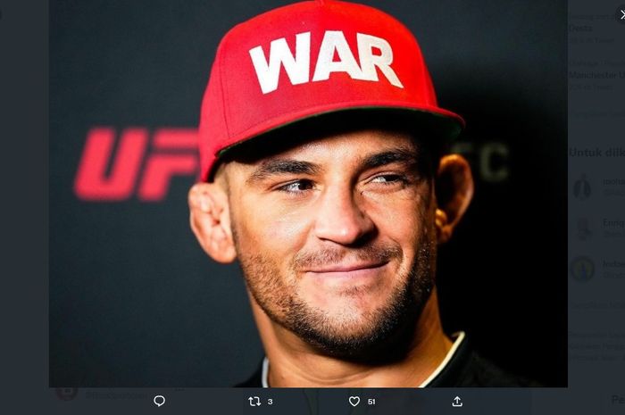 Petarung kelas ringan, Dustin Poirier malah menarik musuh baru usai kalah dari Justin Gaethje