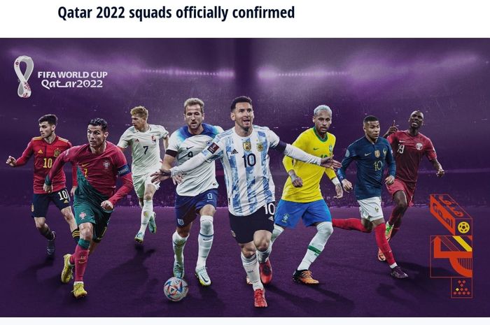 Daftar skuad peserta Piala Dunia 2022 berisi total 831 pemain yang tersebar ke 32 negara.