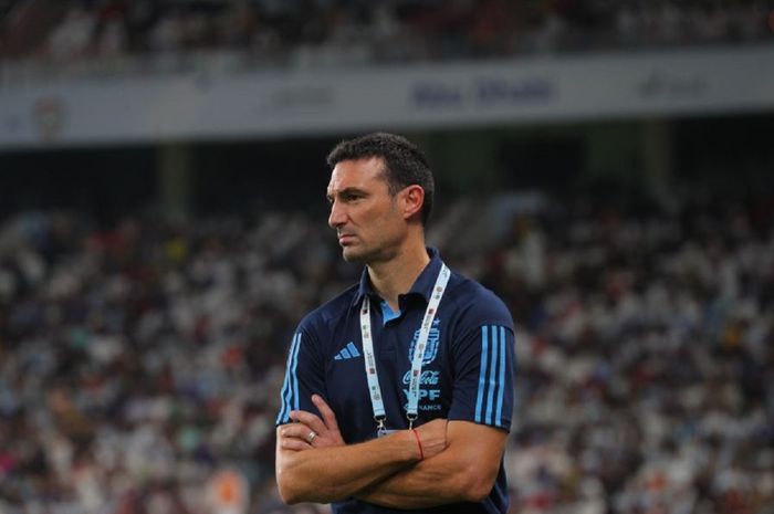 Pelatih timnas Argentina, Lionel Scaloni.