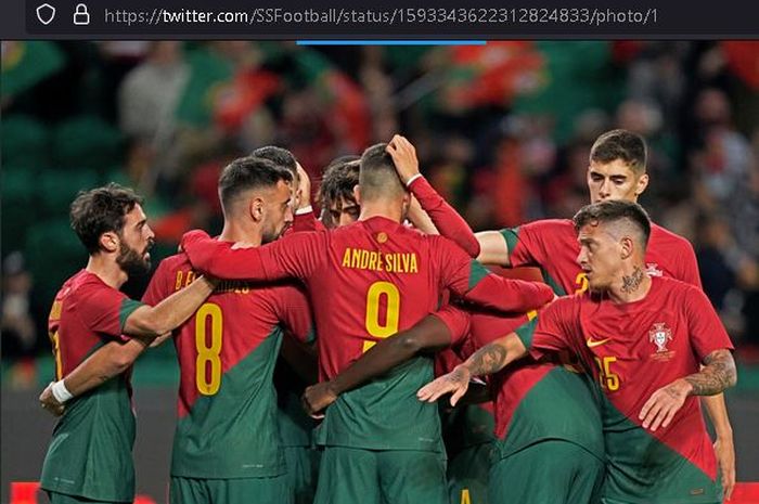 Timnas Portugal memetik kemenangan telak 4-0 atas timnas Nigeria dalam pertandingan persahabatan